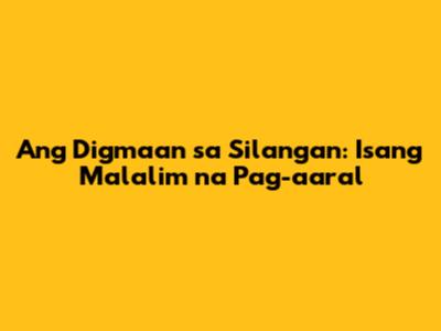 Ang Digmaan sa Silangan: Isang Malalim na Pag-aaral