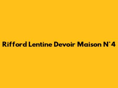 Rifford Lentine Devoir Maison N°4