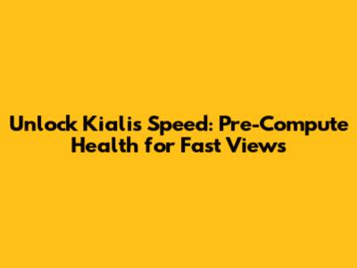 Unlock Kiali's Speed: Pre-Compute Health for Fast Views