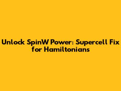 Unlock SpinW Power: Supercell Fix for Hamiltonians